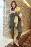 Paloma Oversized Grunge Knit Khaki